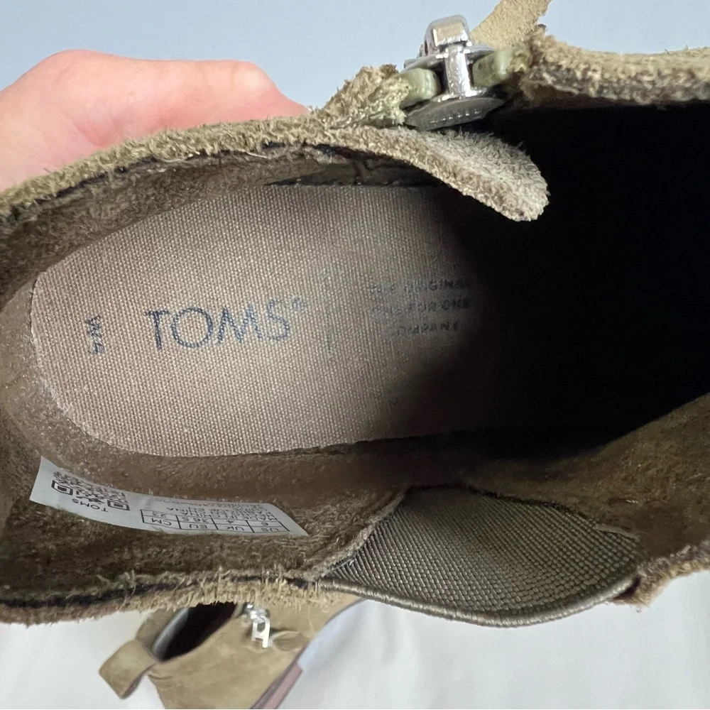 Toms Reese Suede Ankle Bootie Size 6 - Picture 11 of 12